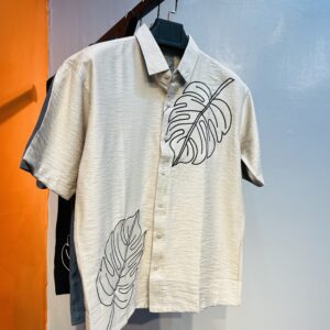 Embroidery Drop Sholder Shirt