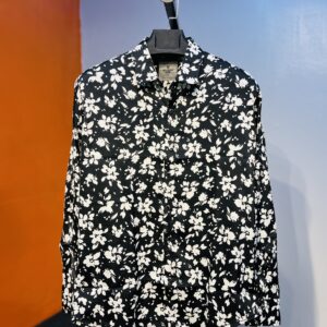 Full Sleeve Party Silk Print Shirt