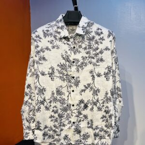Full Sleeve Party Silk Print Shirt