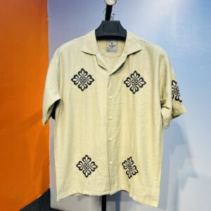 Embroidery Drop Sholder Shirt