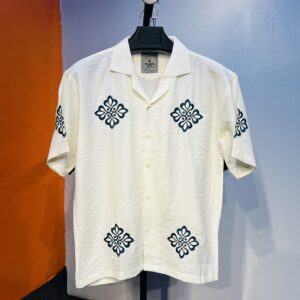 Embroidery Drop Sholder Shirt