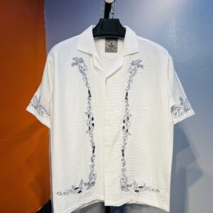 Embroidery Drop Sholder Shirt