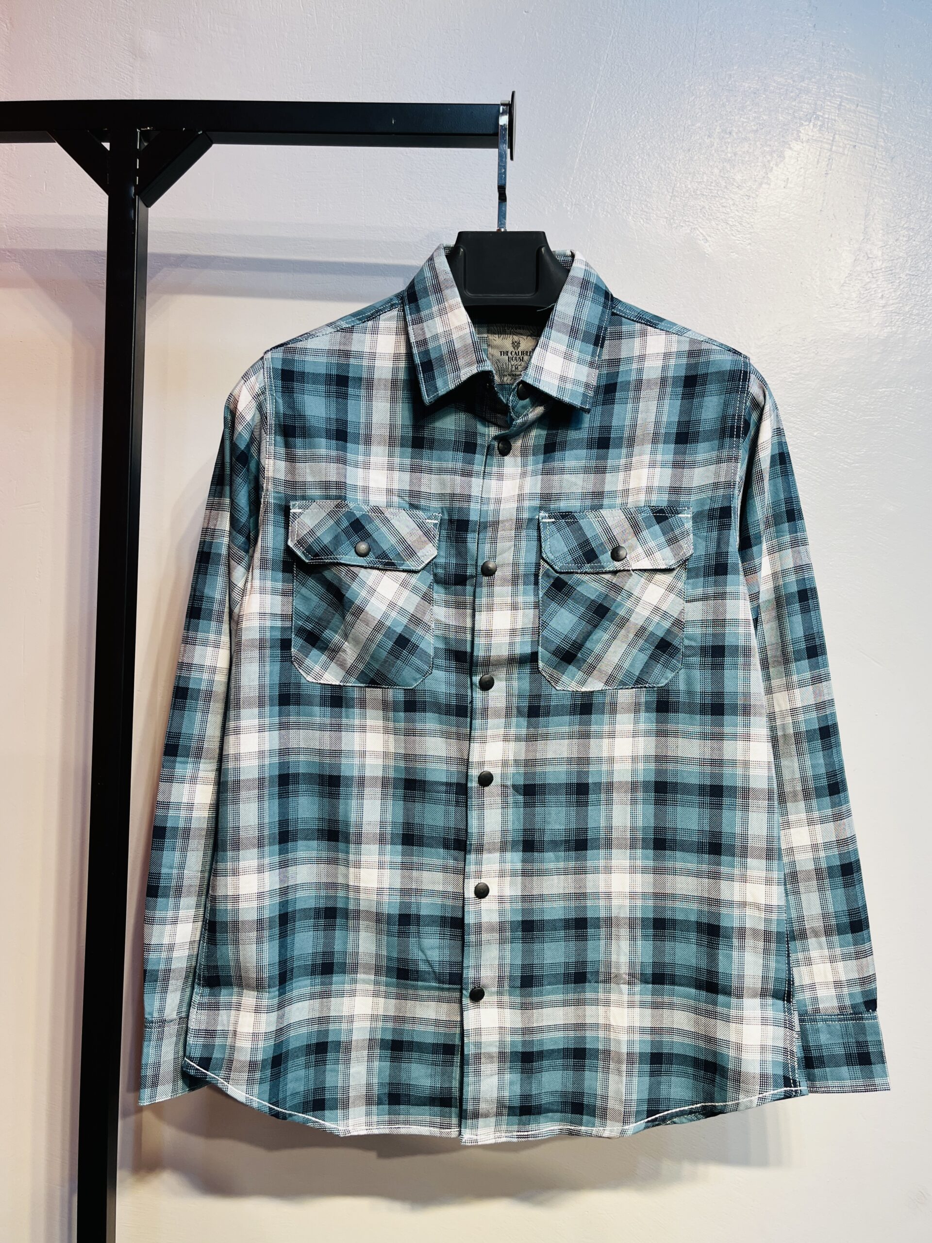 Full Sleeve Dobule Pocket Check Shirt