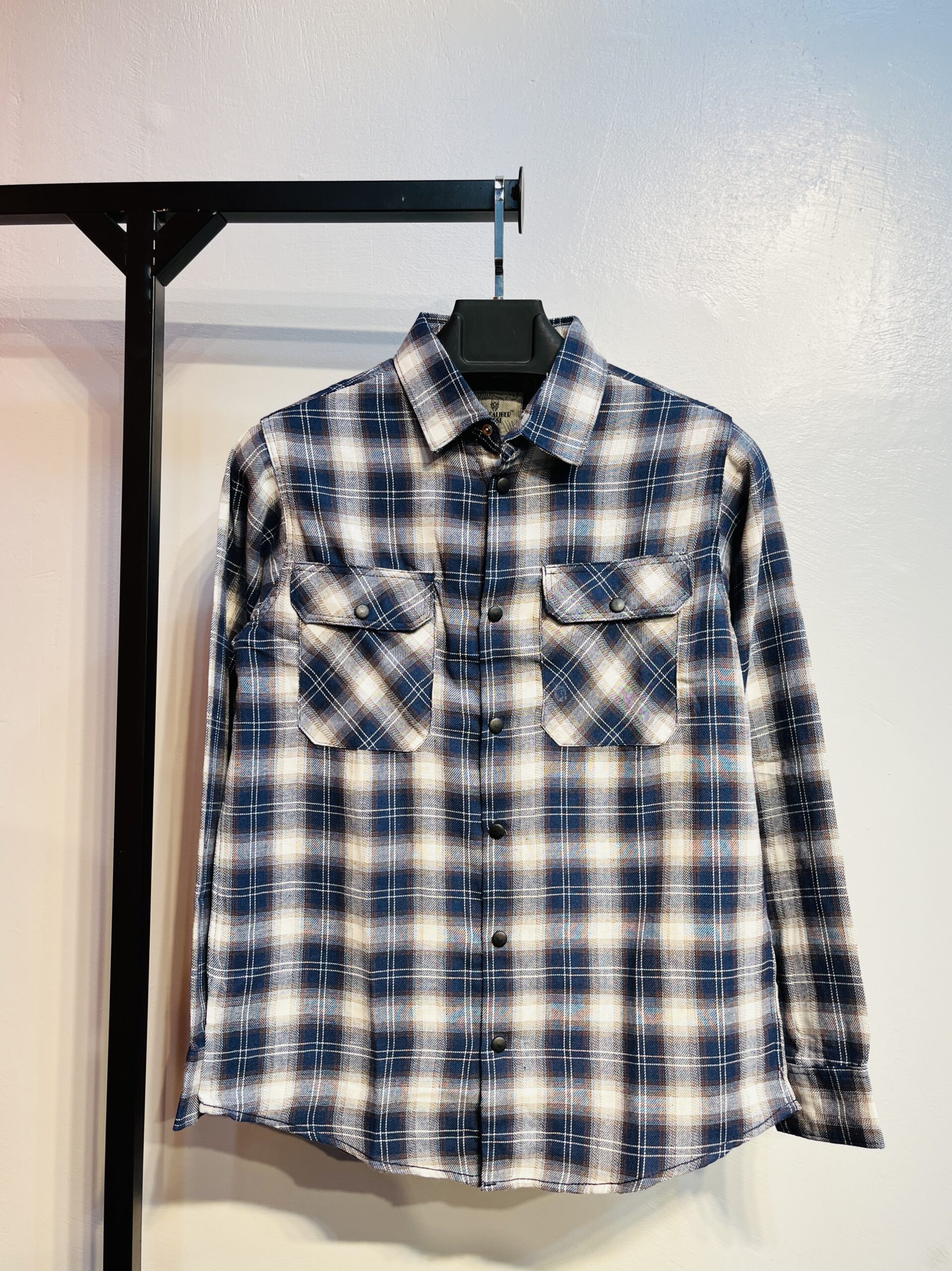 Full Sleeve Dobule Pocket Check Shirt