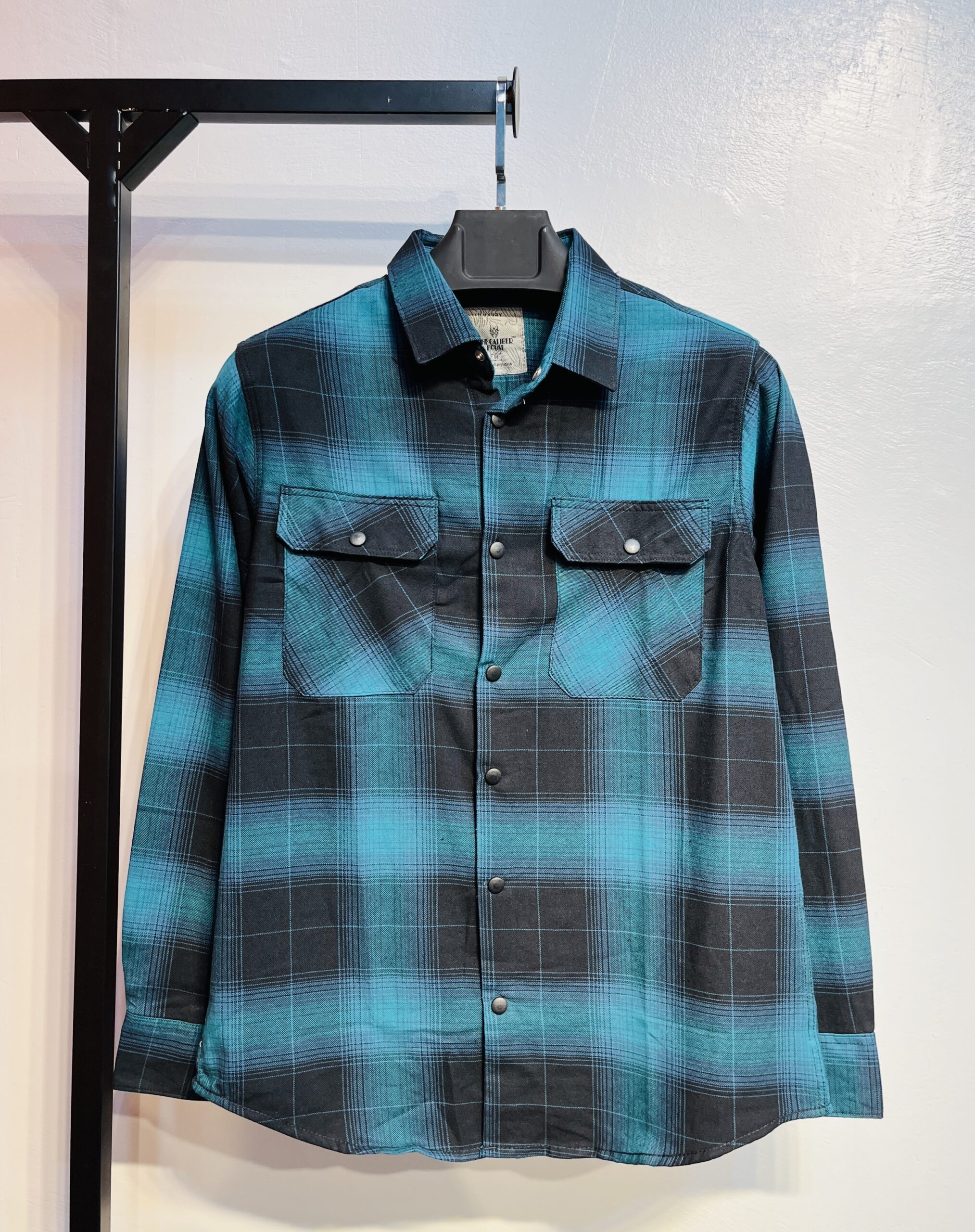 Full Sleeve Dobule Pocket Check Shirt