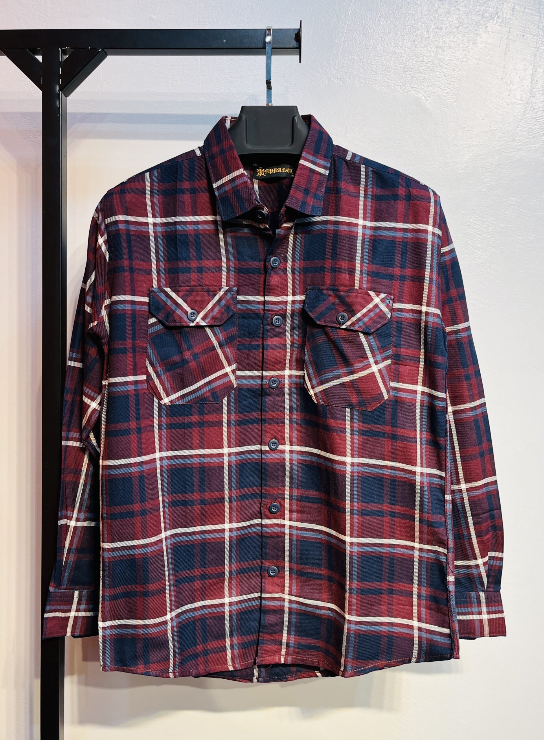 Full Sleeve Dobule Pocket Check Shirt