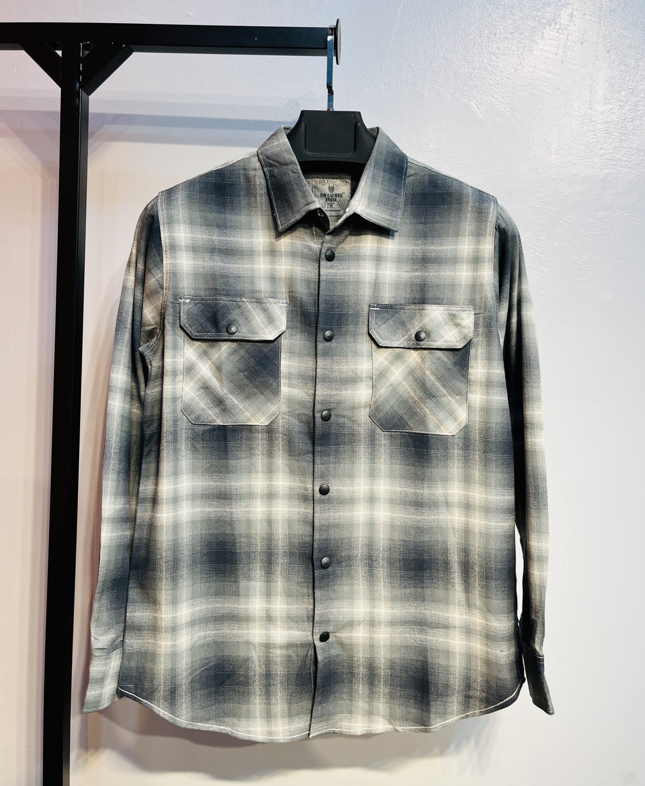 Full Sleeve Dobule Pocket Check Shirt