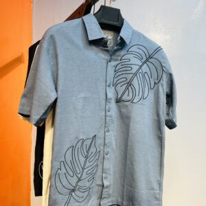Embroidery Drop Sholder Shirt