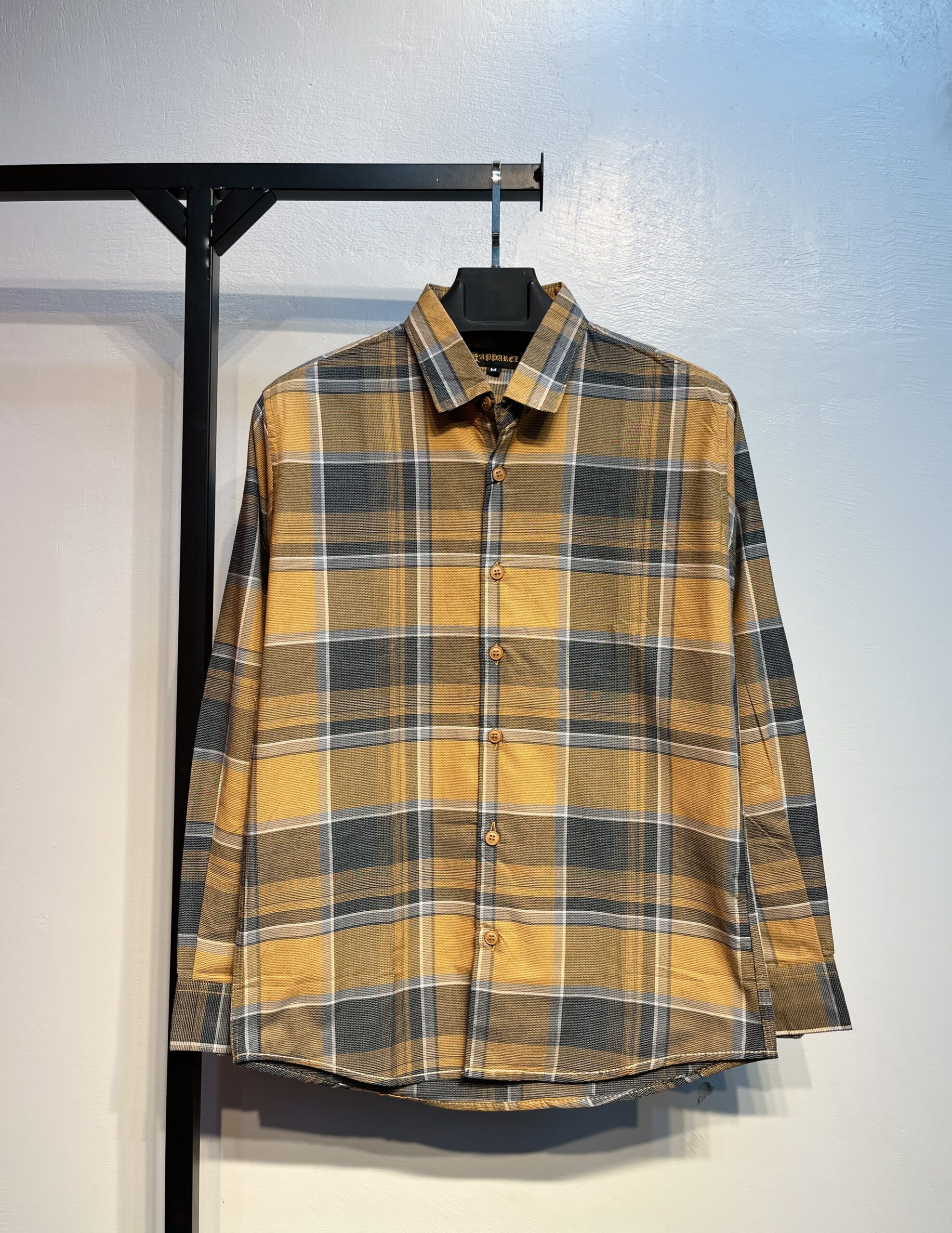 Full Sleeve Pocket Less Check Shirt