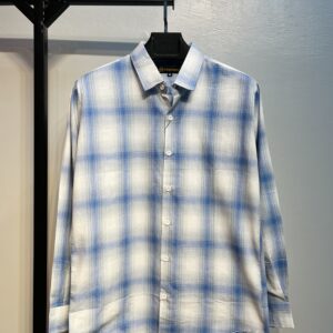 Full Sleeve Pocket Less Check Shirt