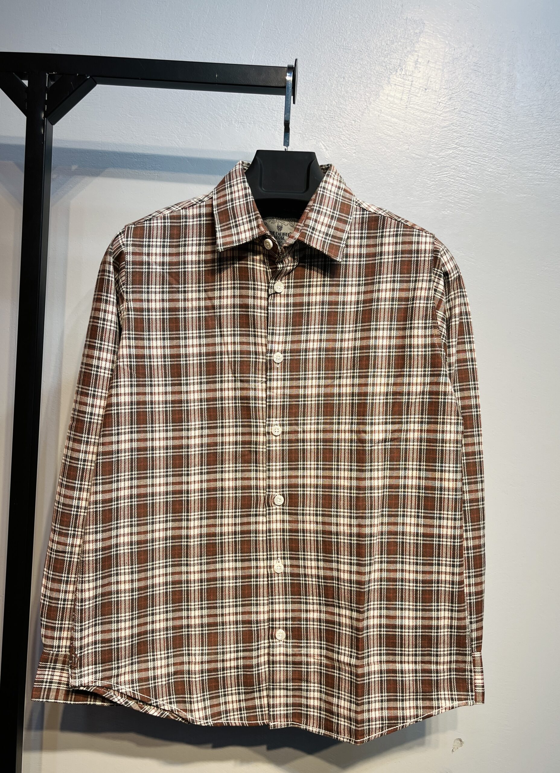 Full Sleeve Pocket Less Check Shirt