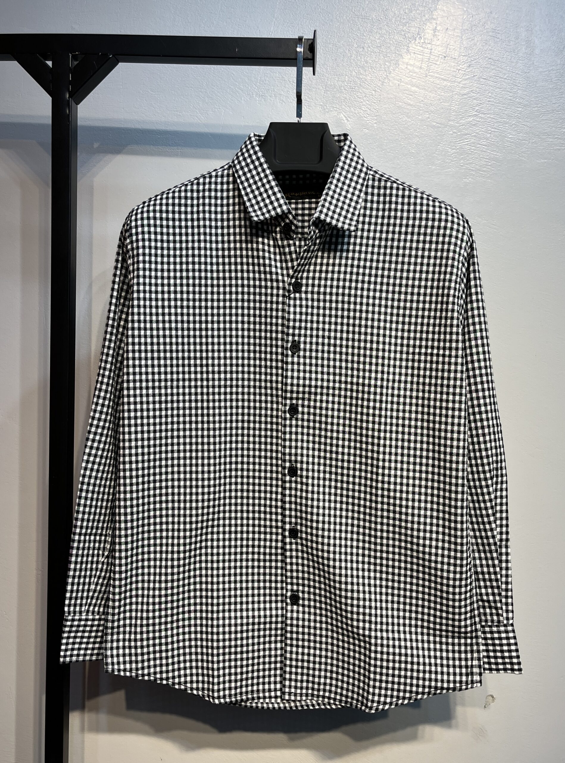 Full Sleeve Pocket Less Check Shirt