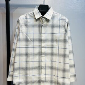 Full Sleeve Pocket Less Check Shirt