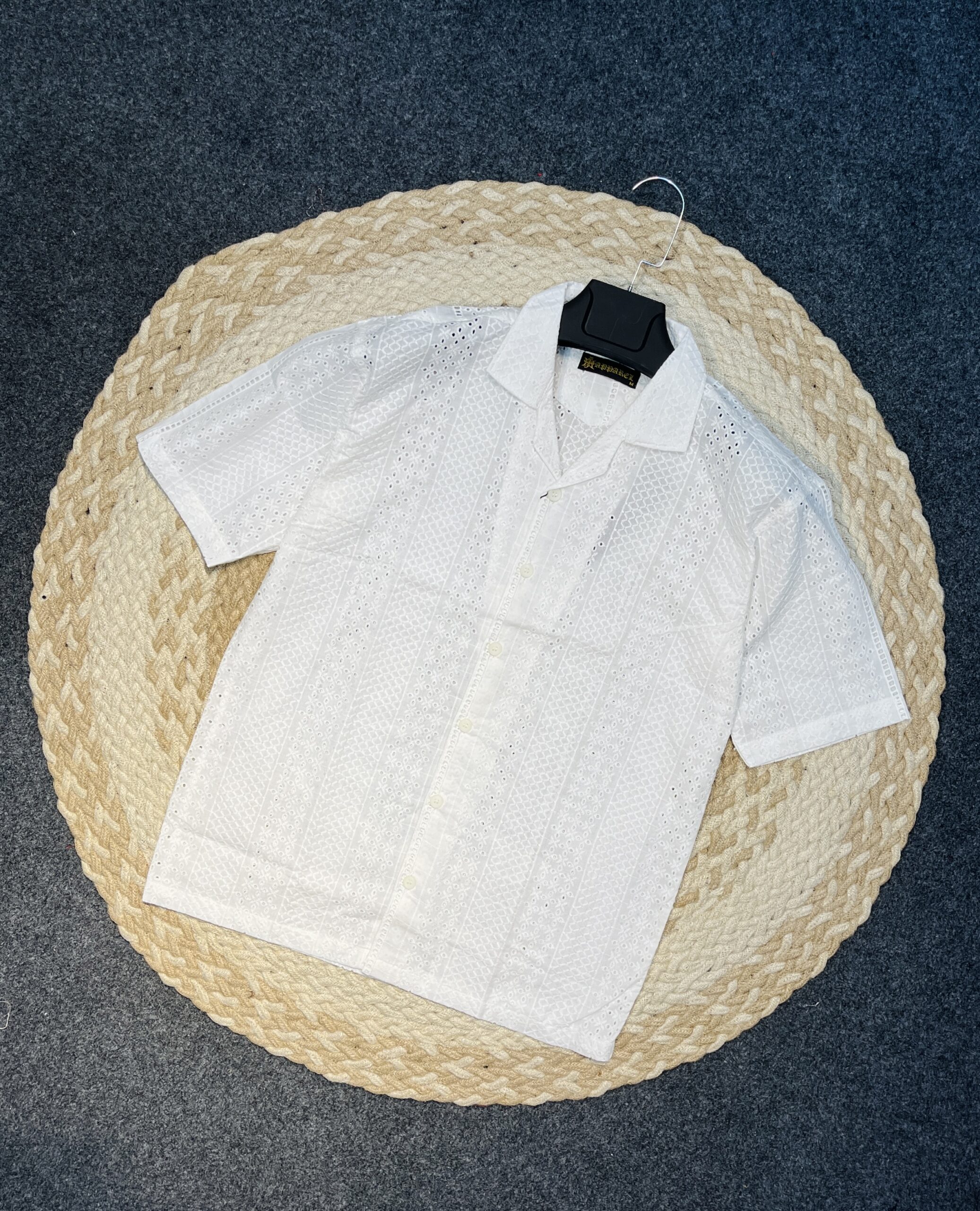 Exclusive Embroidery Drop Shoulder Shirt