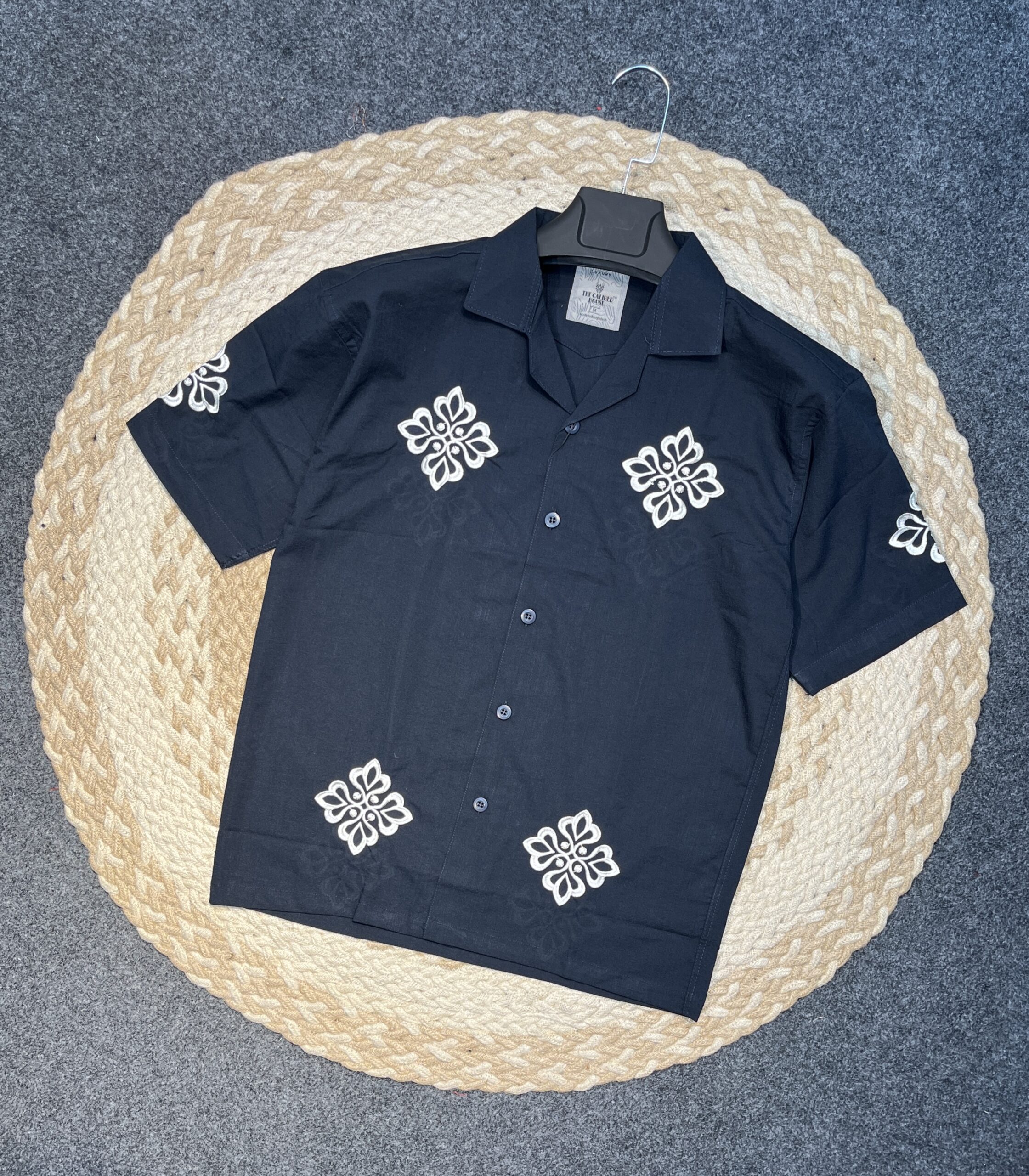 Exclusive Embroidery Drop Shoulder Shirt