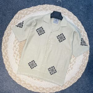 Exclusive Embroidery Drop Shoulder Shirt