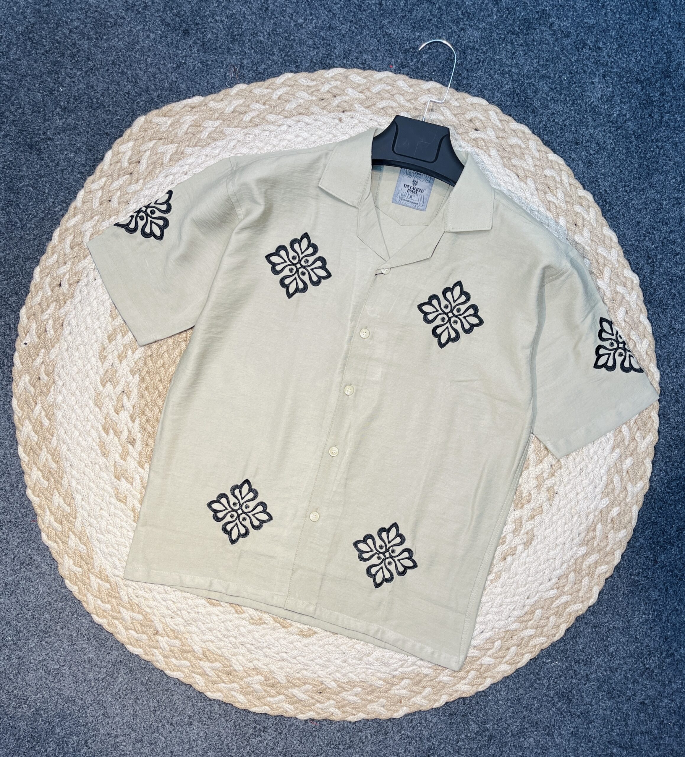 Exclusive Embroidery Drop Shoulder Shirt