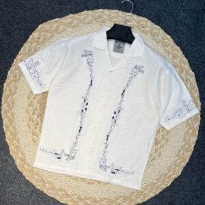 Exclusive Embroidery Drop Shoulder Shirt