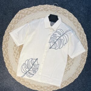 Exclusive Embroidery Drop Shoulder Shirt