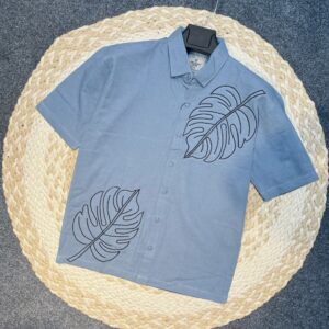 Exclusive Embroidery Drop Shoulder Shirt