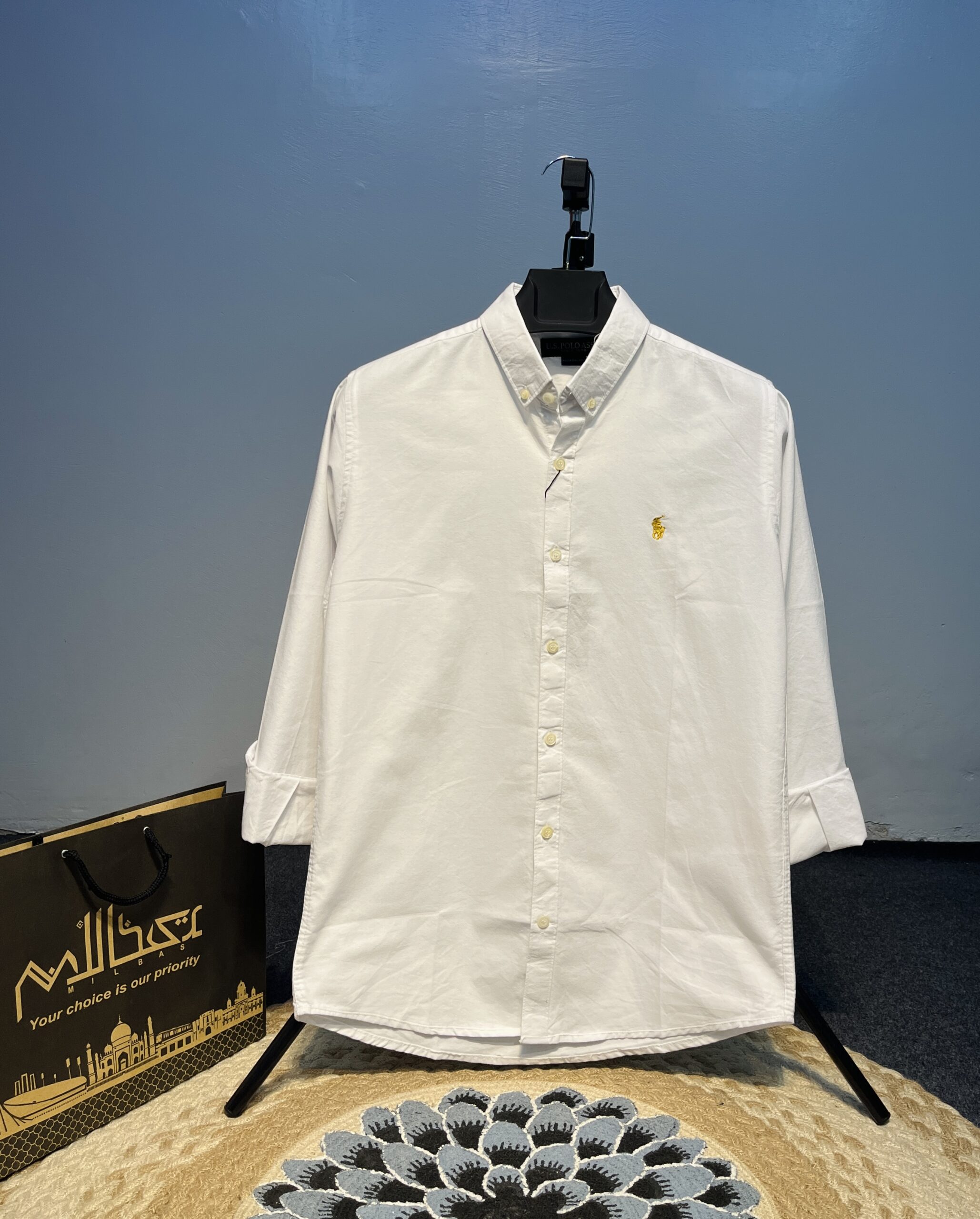 Premium Formal Solid Shirt | white