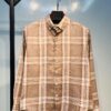 Full Sleeve Pocket Less Check Shirt