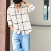 Milbas Royal Stitch Embroidery Shirt (Light Beige)